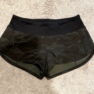 Lululemon camo runtime shorts